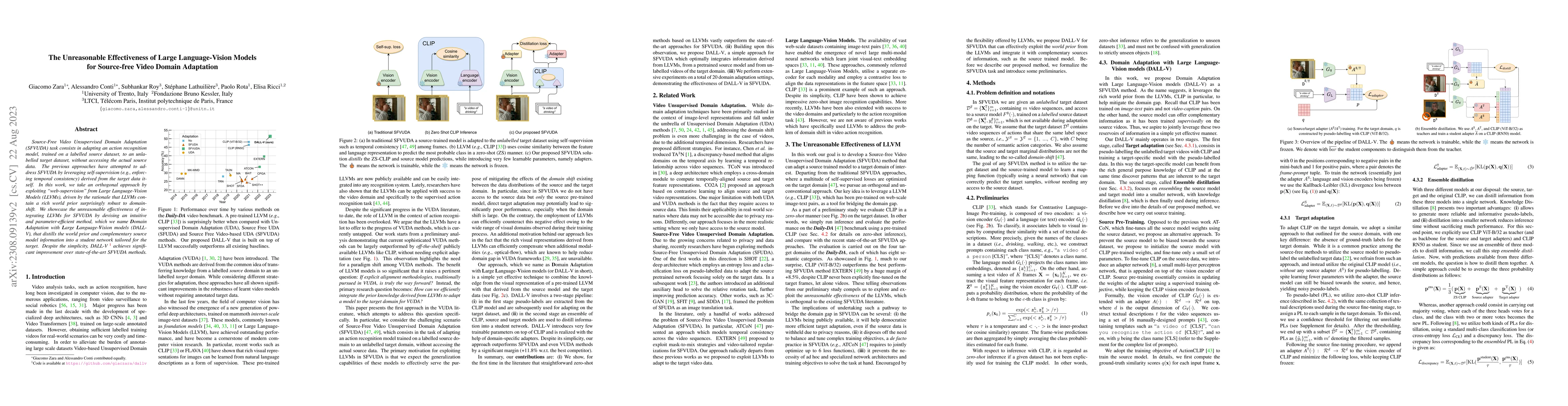 Thumbnail for The Unreasonable Effectiveness of Large Language-Vision Models for
  Source-free Video Domain Adaptation