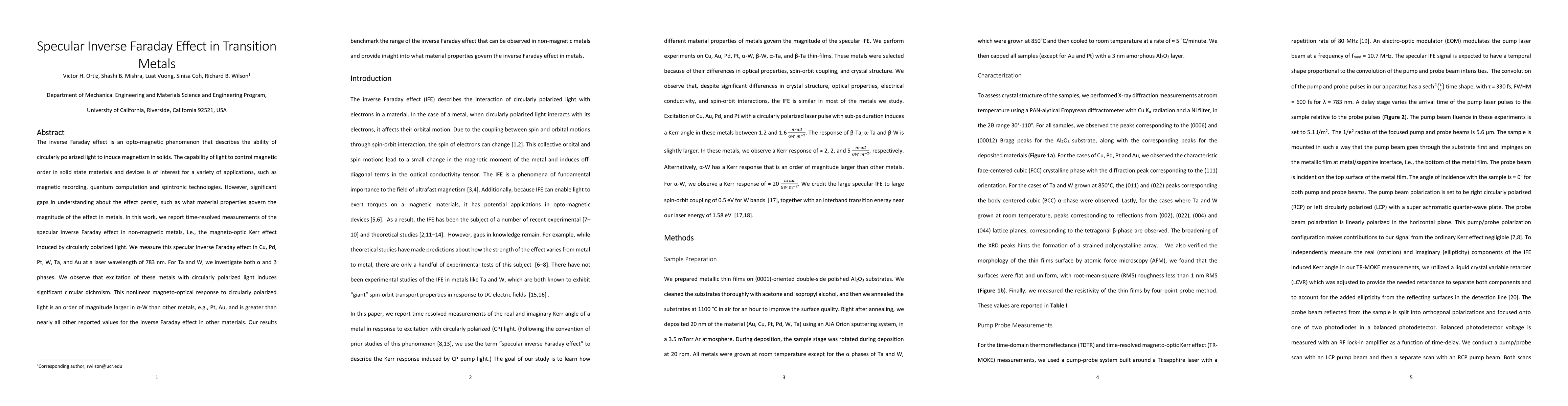 Thumbnail for Specular Inverse Faraday Effect in Transition Metals