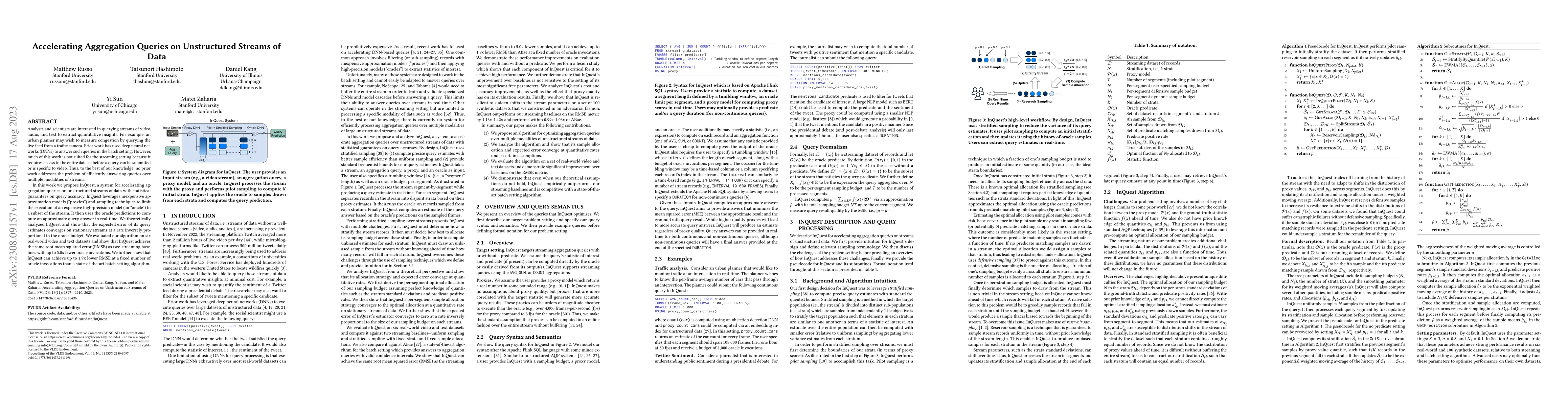 Thumbnail for Accelerating Aggregation Queries on Unstructured Streams of Data