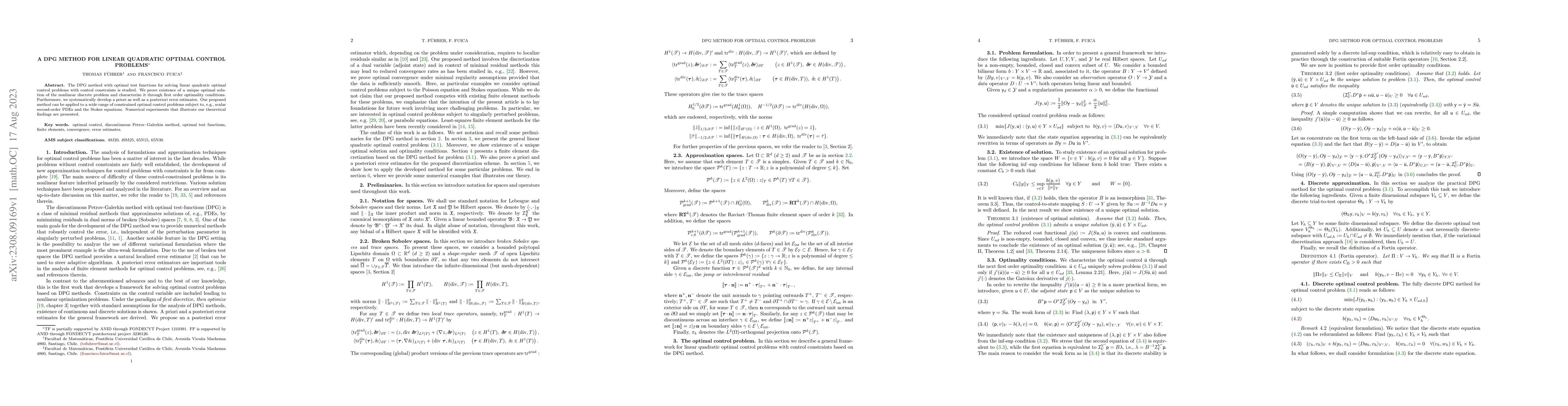 Thumbnail for A DPG method for linear quadratic optimal control problems