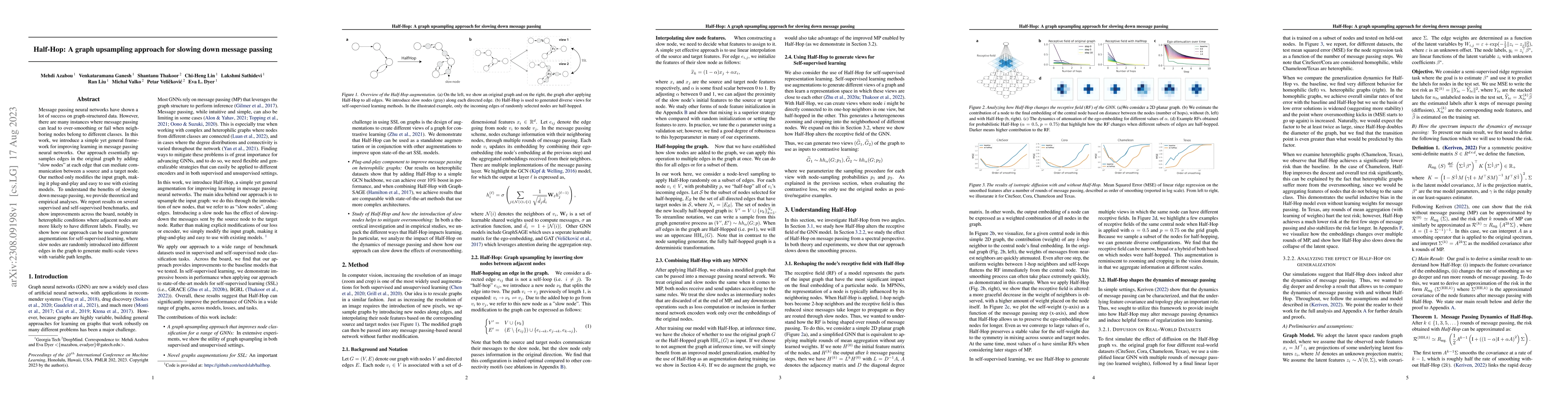 Thumbnail for Half-Hop: A graph upsampling approach for slowing down message passing