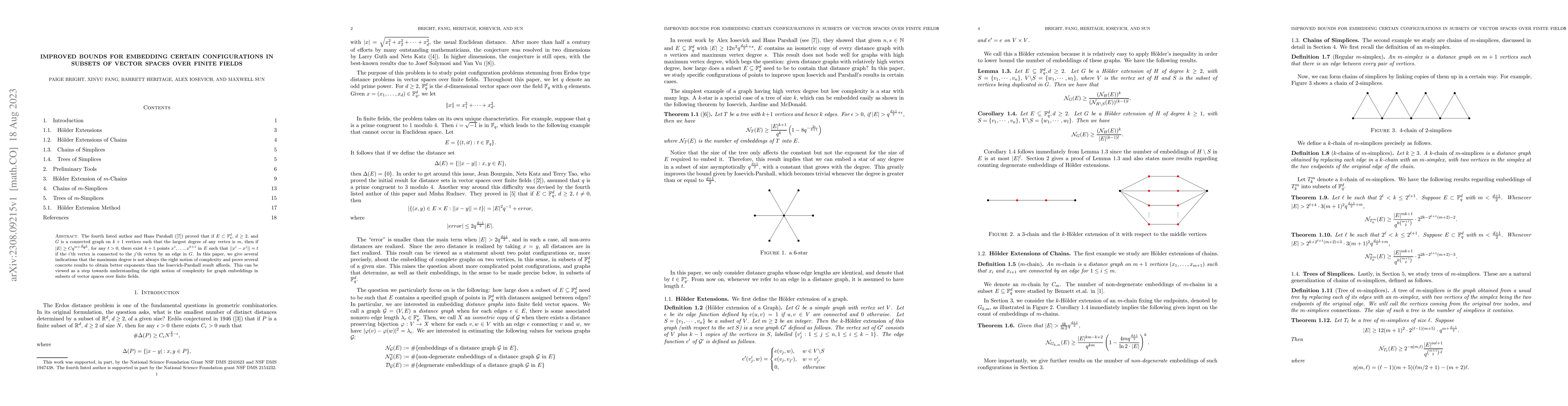Thumbnail for Improved bounds for embedding certain configurations in subsets of
  vector spaces over finite fields