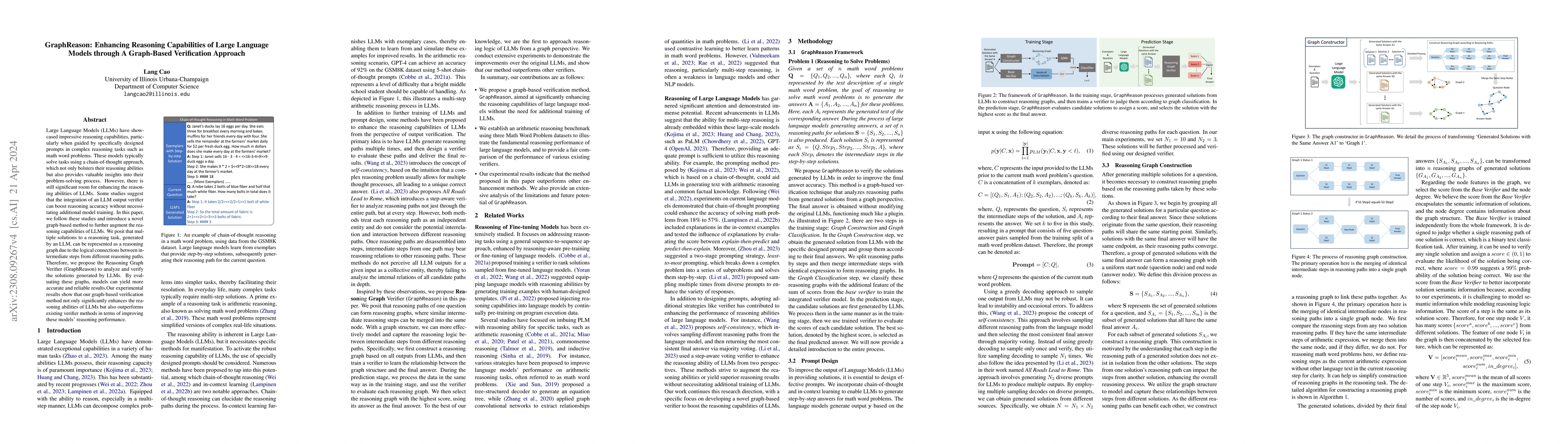 Thumbnail for GraphReason: Enhancing Reasoning Capabilities of Large Language Models
  through A Graph-Based Verification Approach