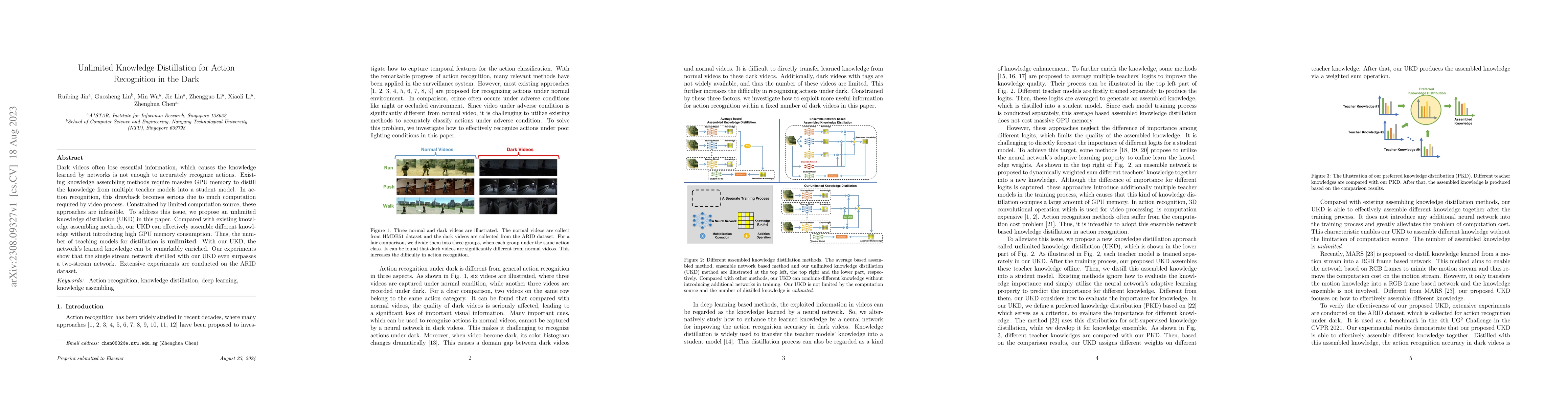 Thumbnail for Unlimited Knowledge Distillation for Action Recognition in the Dark