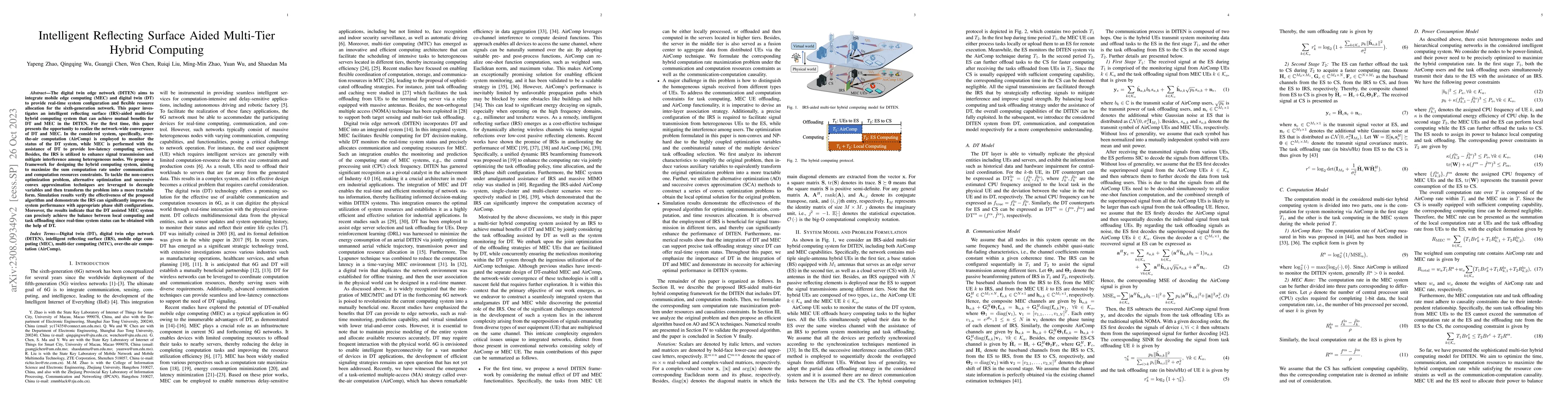 Thumbnail for Intelligent Reflecting Surface Aided Multi-Tier Hybrid Computing