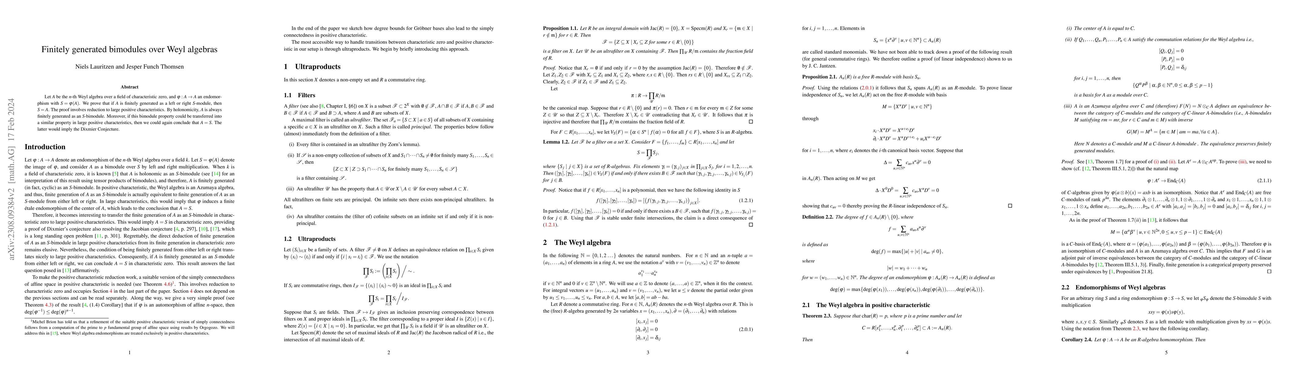 Thumbnail for Finitely generated bimodules over Weyl algebras