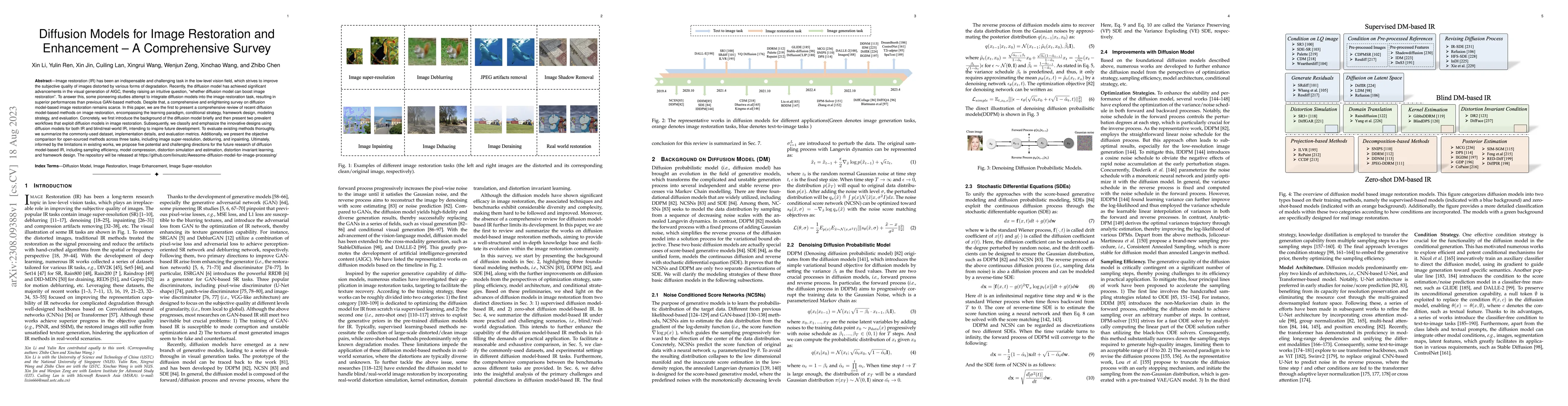 Thumbnail for Diffusion Models for Image Restoration and Enhancement -- A
  Comprehensive Survey