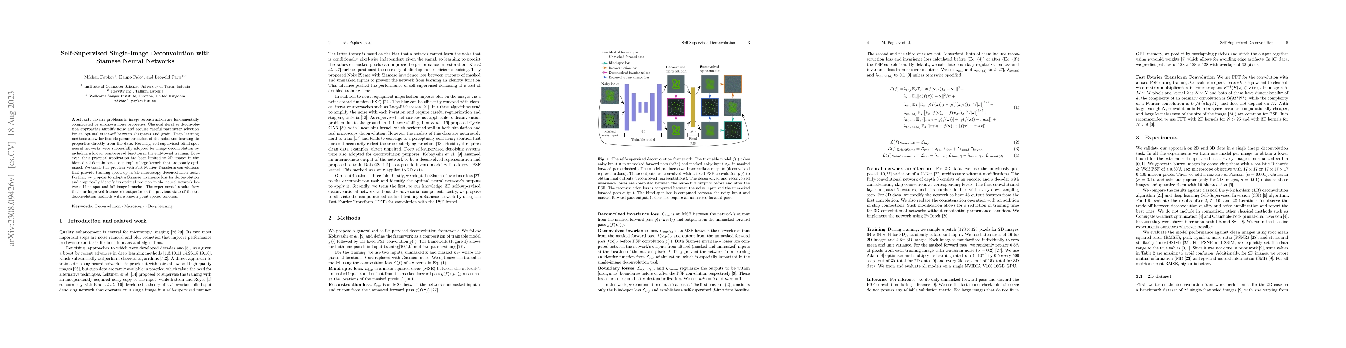 Thumbnail for Self-Supervised Single-Image Deconvolution with Siamese Neural Networks