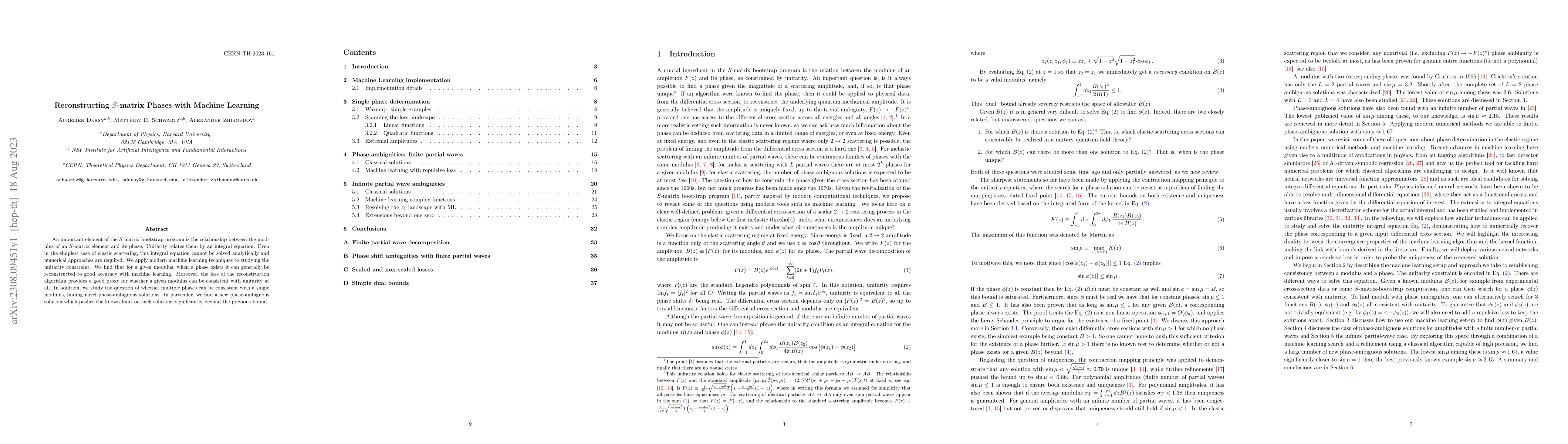 Thumbnail for Reconstructing $S$-matrix Phases with Machine Learning