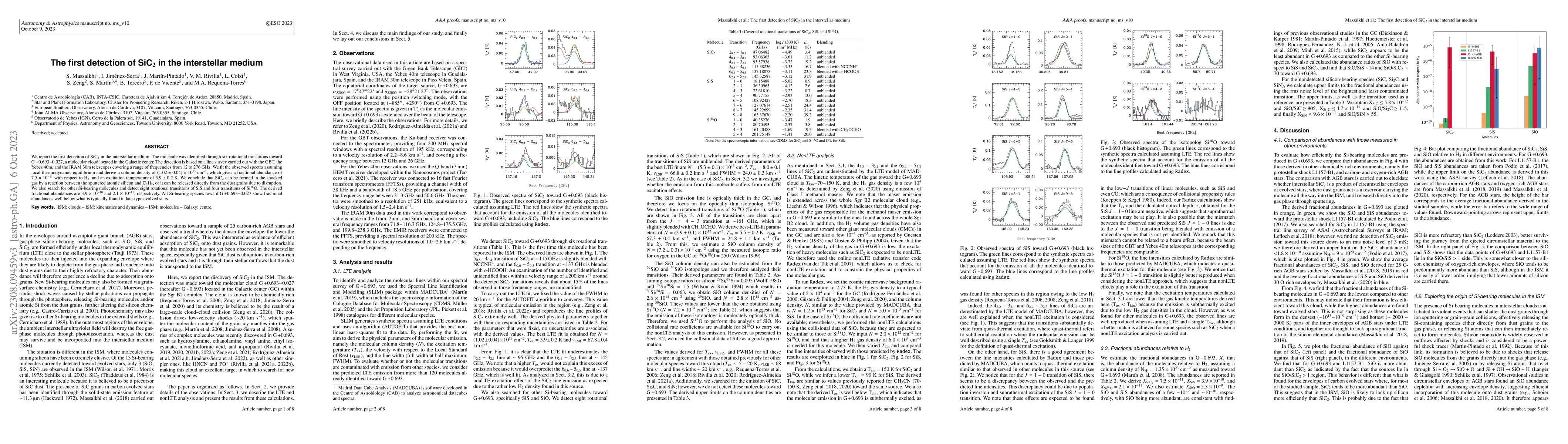 Thumbnail for The first detection of SiC$_2$ in the interstellar medium