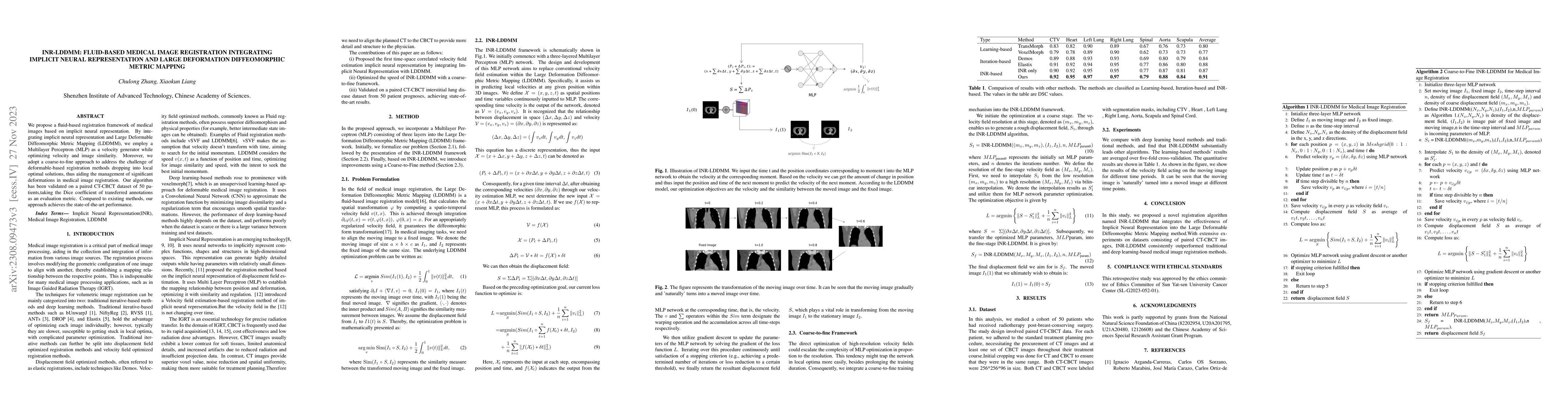 Thumbnail for INR-LDDMM: Fluid-based Medical Image Registration Integrating Implicit
  Neural Representation and Large Deformation Diffeomorphic Metric Mapping