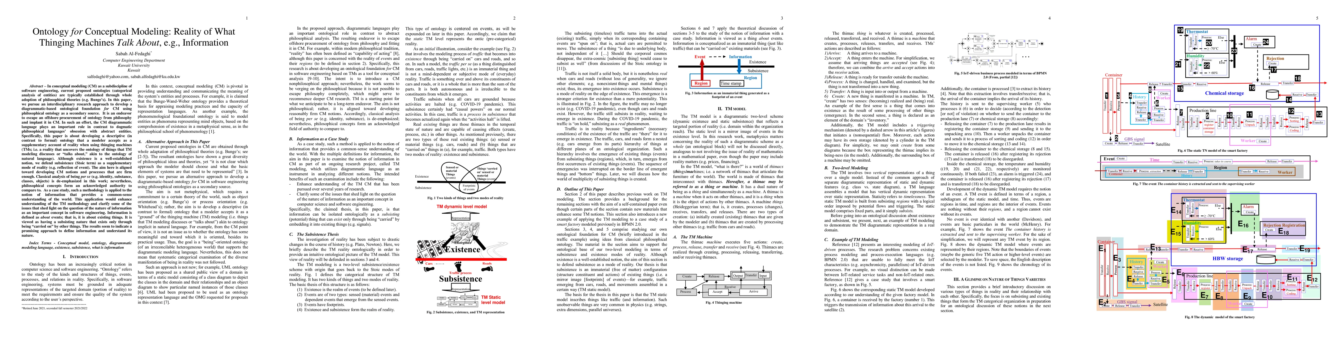 Thumbnail for Ontology for Conceptual Modeling: Reality of What Thinging Machines Talk
  About, e.g., Information