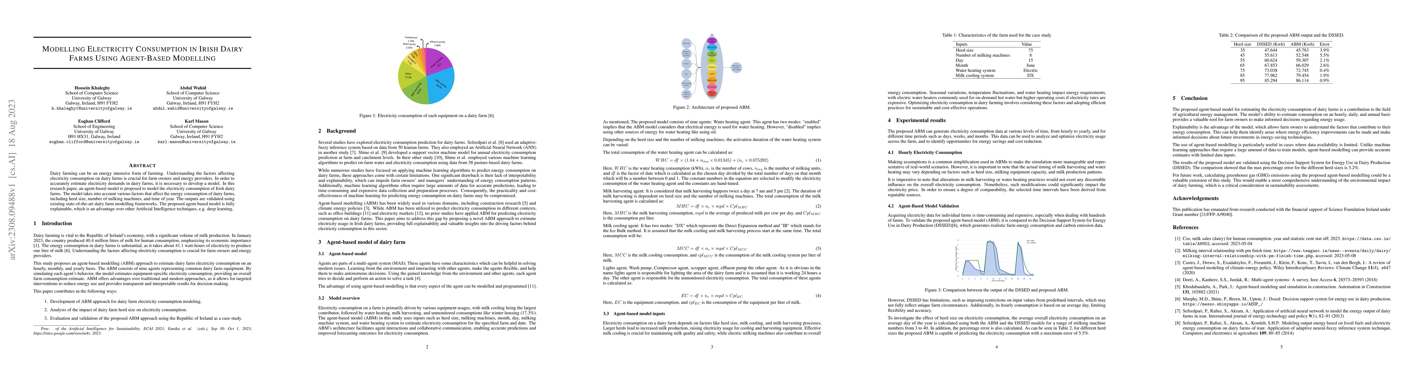Thumbnail for Modelling Electricity Consumption in Irish Dairy Farms Using Agent-Based
  Modelling