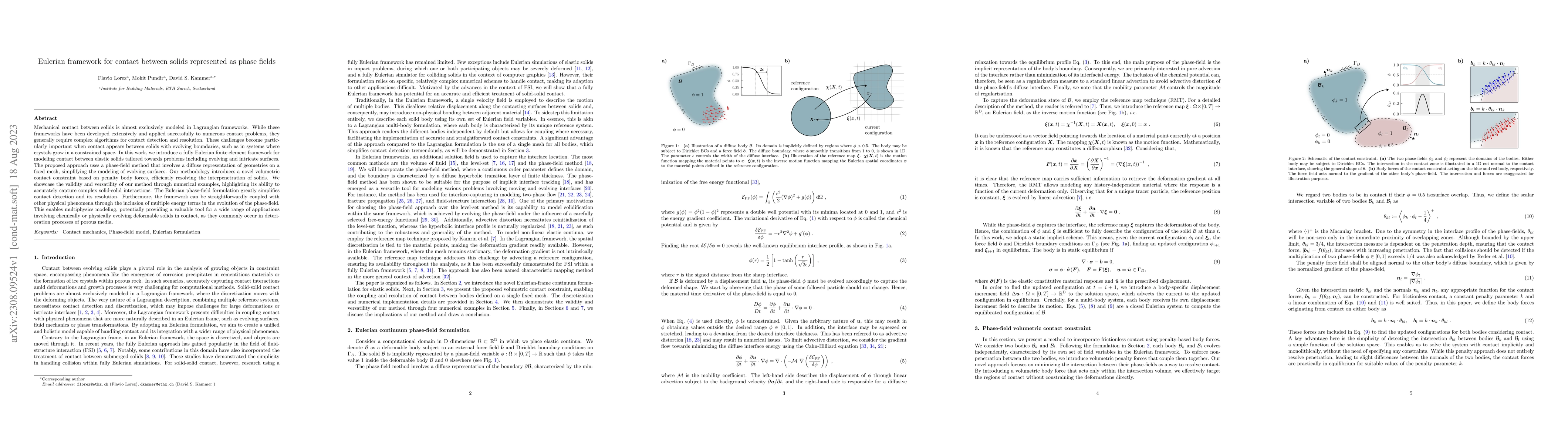 Thumbnail for Eulerian framework for contact between solids represented as phase
  fields