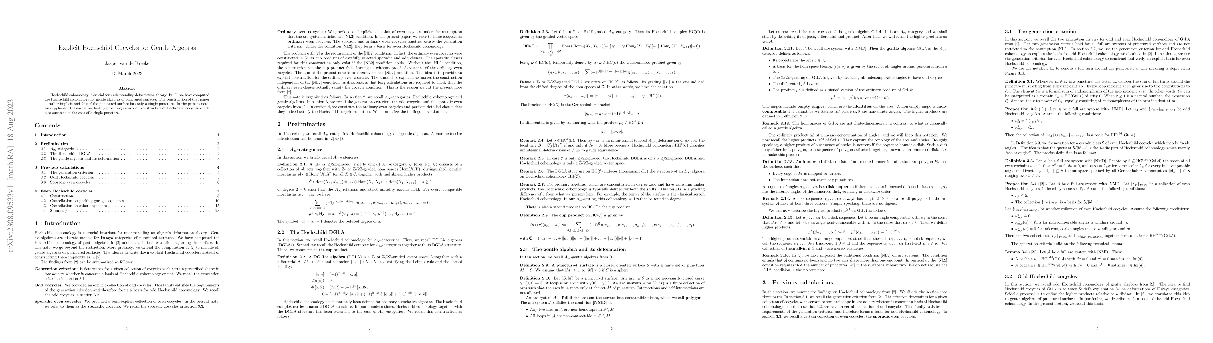 Thumbnail for Explicit Hochschild Cocycles for Gentle Algebras