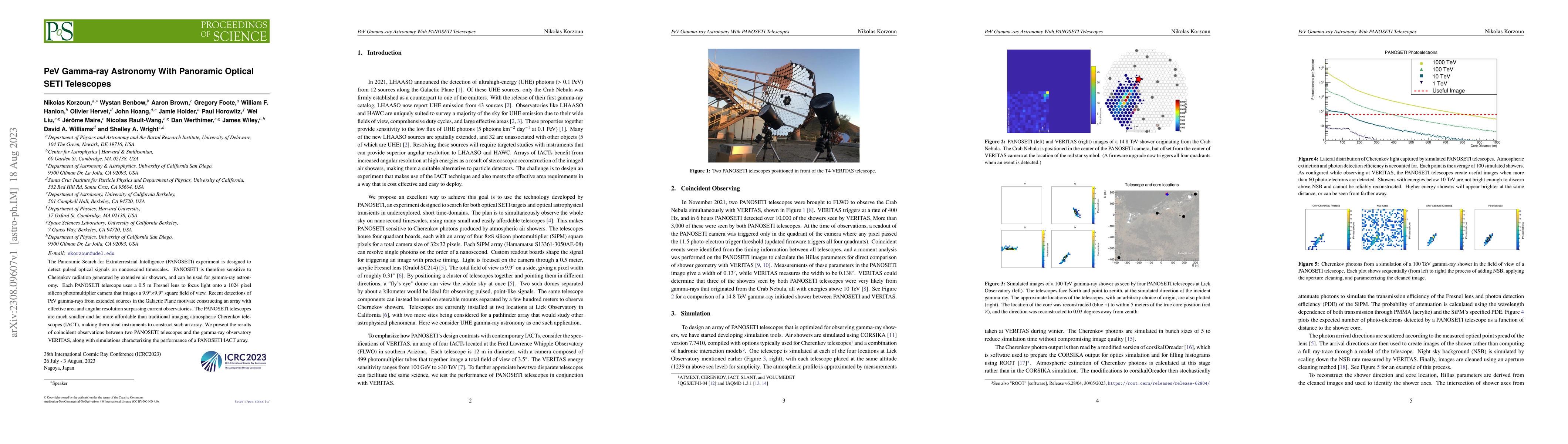Thumbnail for PeV Gamma-ray Astronomy With Panoramic Optical SETI Telescopes