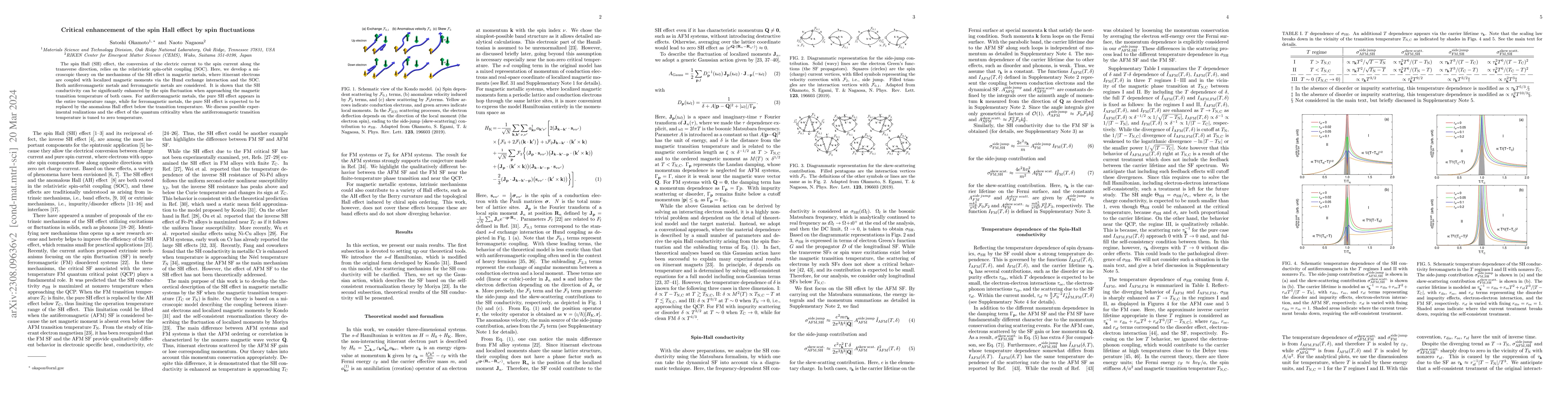 Thumbnail for Critical enhancement of the spin Hall effect by spin fluctuations