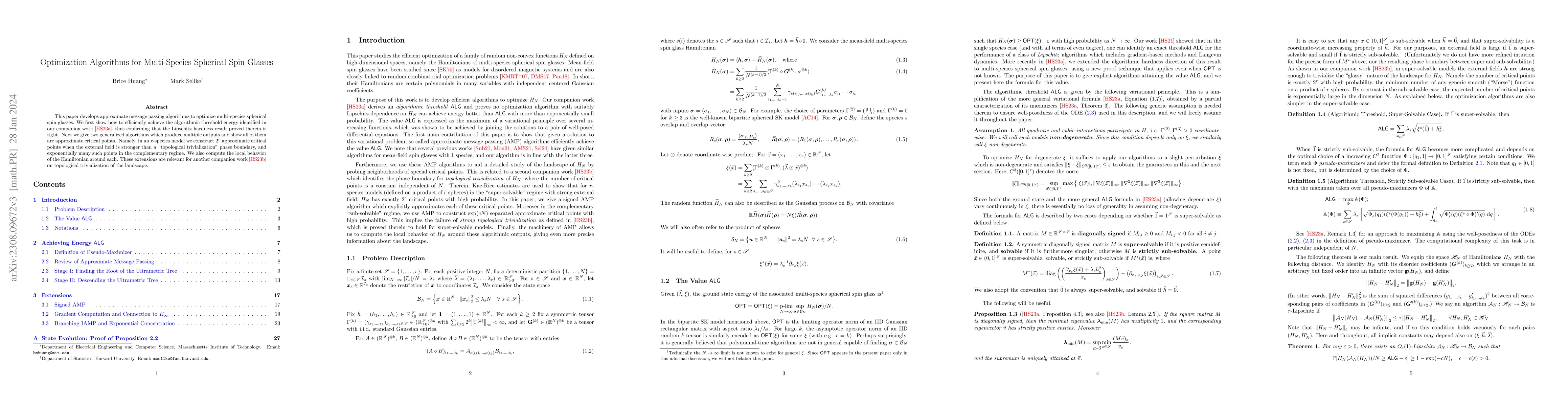 Thumbnail for Optimization Algorithms for Multi-Species Spherical Spin Glasses