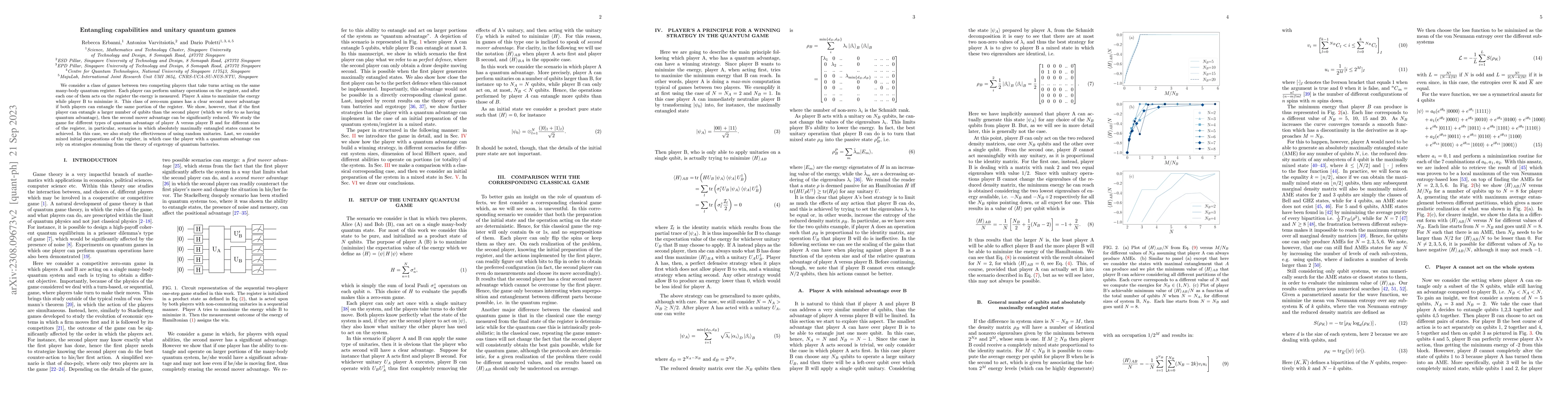 Thumbnail for Entangling capabilities and unitary quantum games