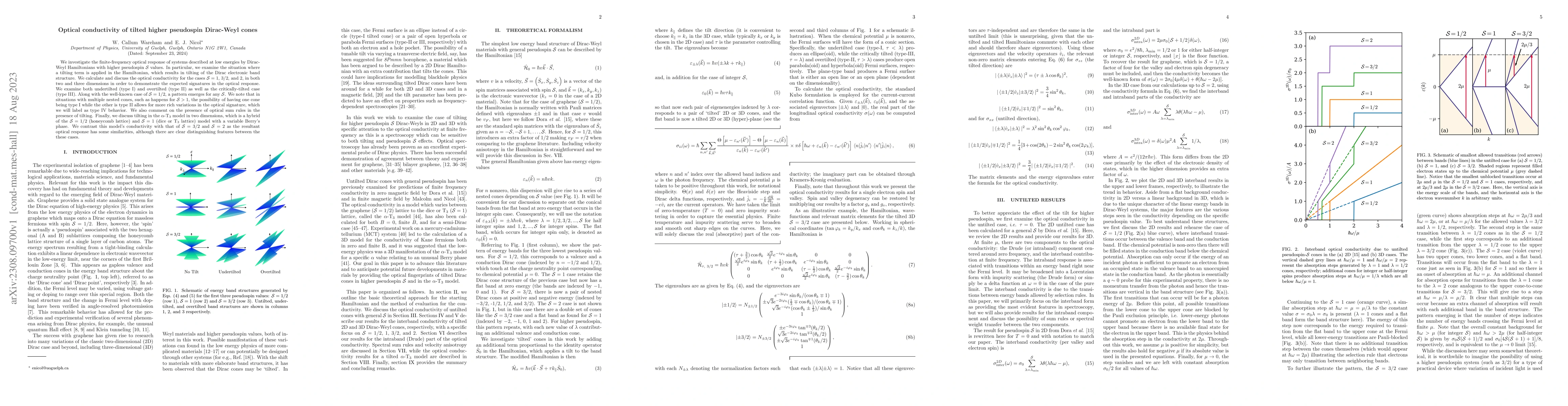 Thumbnail for Optical conductivity of tilted higher pseudospin Dirac-Weyl cones