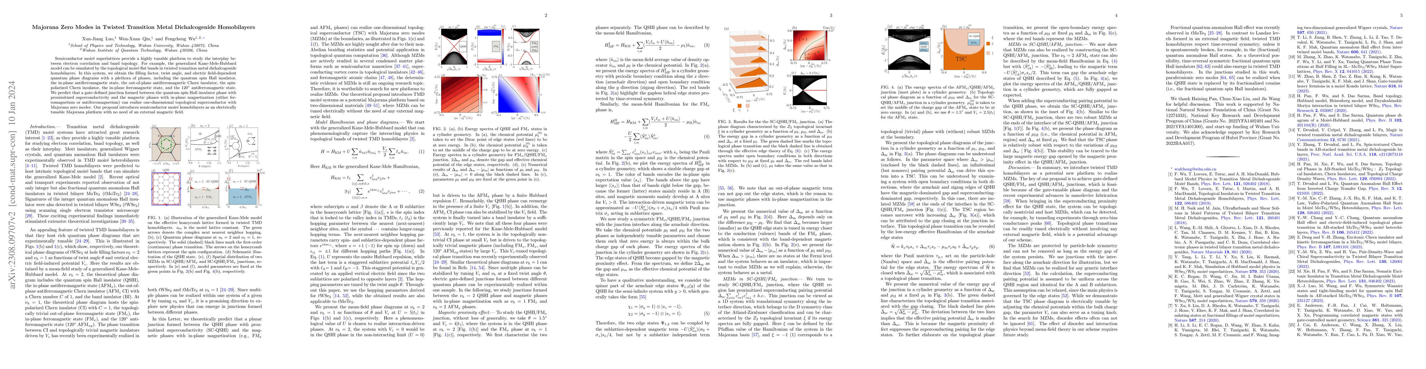 Thumbnail for Majorana zero modes in twisted transition metal dichalcogenides
  homobilayers