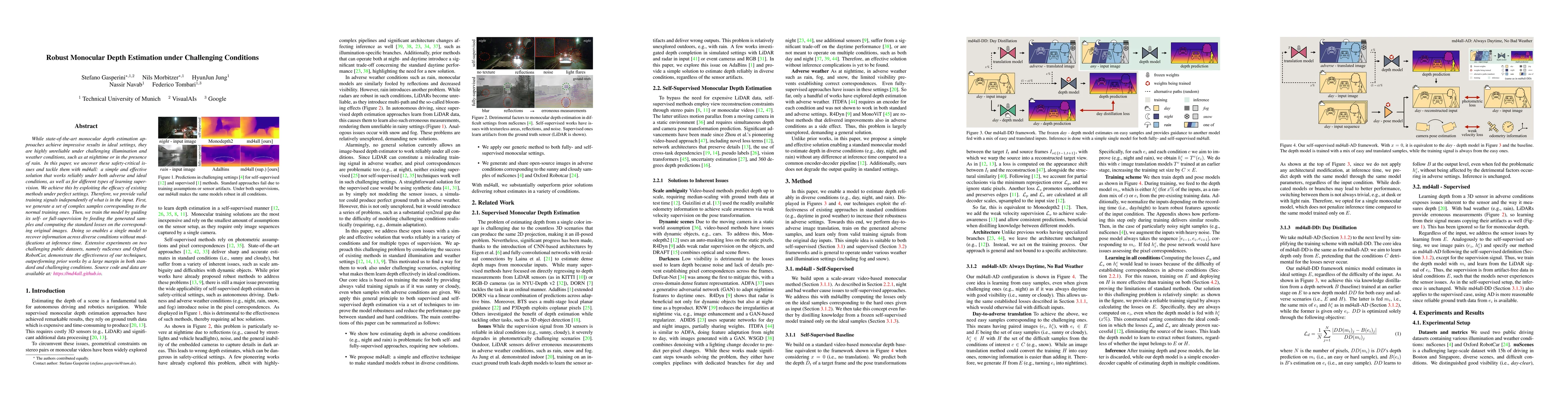 Thumbnail for Robust Monocular Depth Estimation under Challenging Conditions