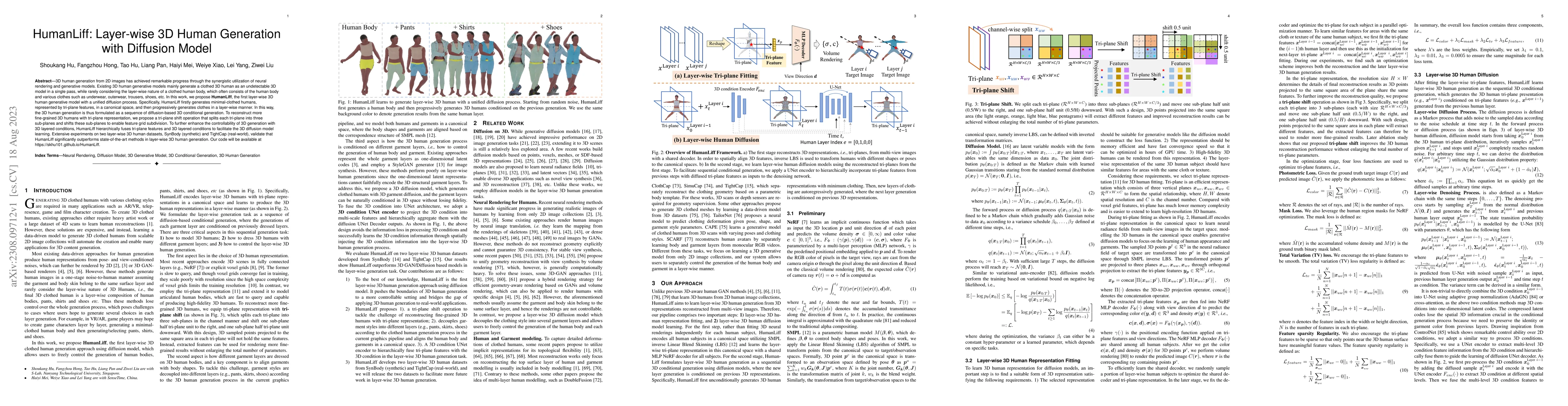 Thumbnail for HumanLiff: Layer-wise 3D Human Generation with Diffusion Model