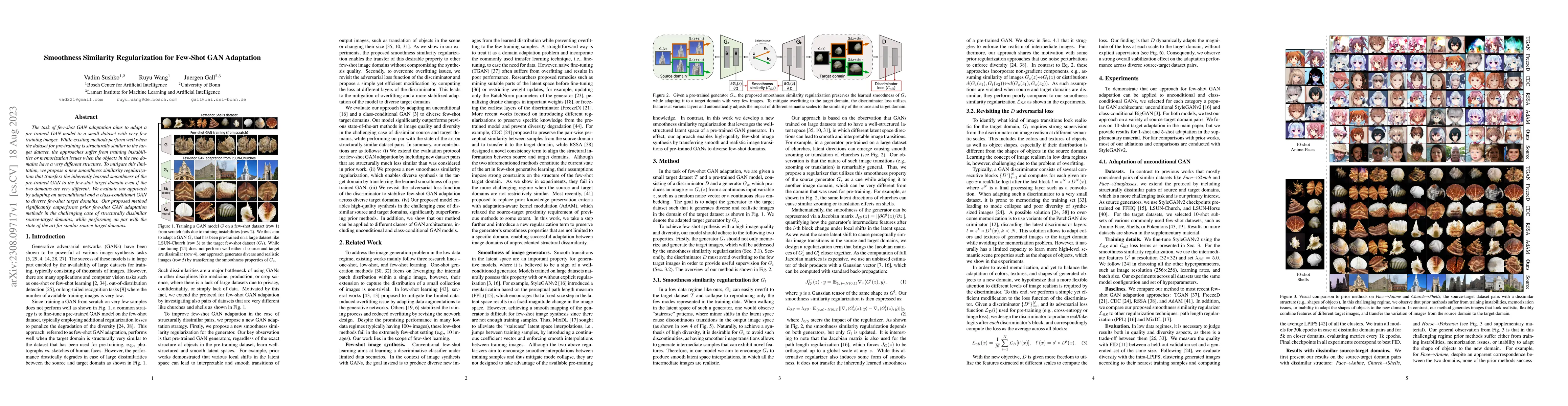 Thumbnail for Smoothness Similarity Regularization for Few-Shot GAN Adaptation
