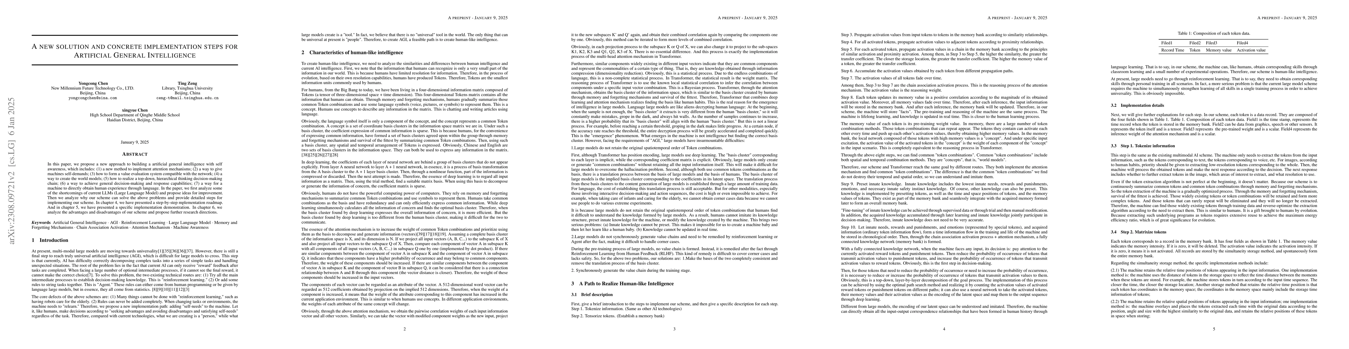 Thumbnail for A new solution and concrete implementation steps for Artificial General
  Intelligence