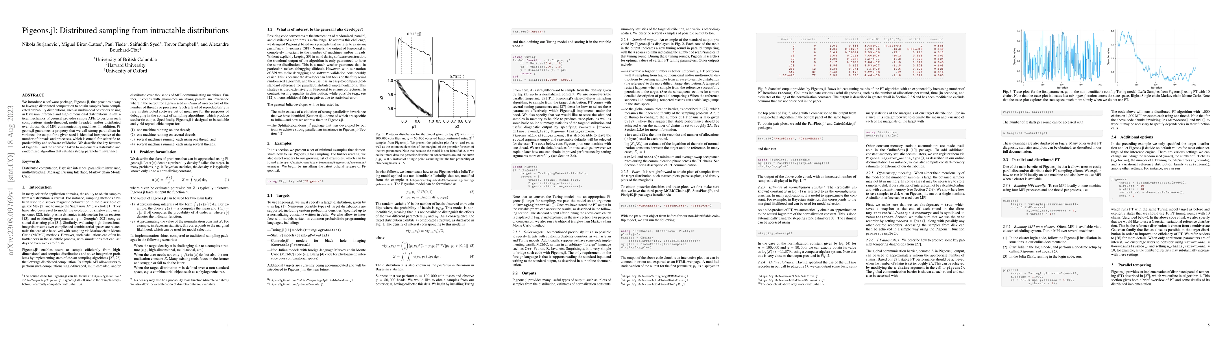 Thumbnail for Pigeons.jl: Distributed Sampling From Intractable Distributions