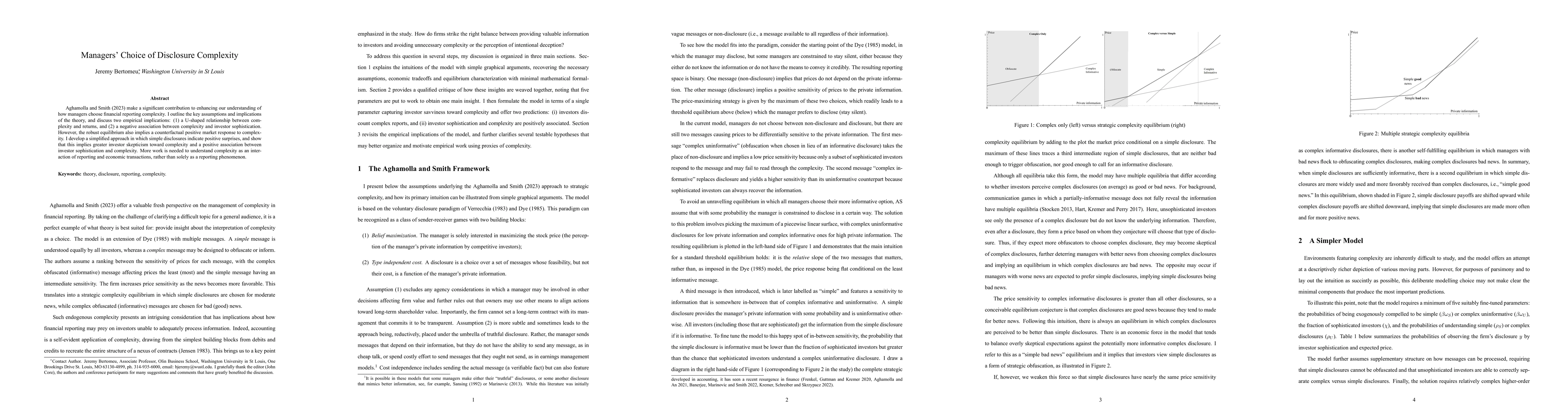 Thumbnail for Managers' Choice of Disclosure Complexity