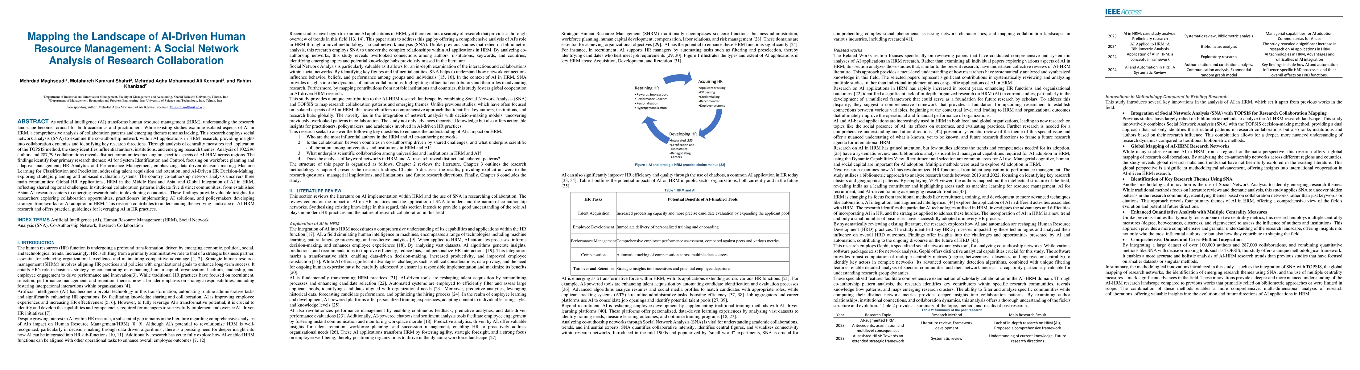Thumbnail for Unveiling the Collaborative Patterns of Artificial Intelligence
  Applications in Human Resource Management: A Social Network Analysis Approach