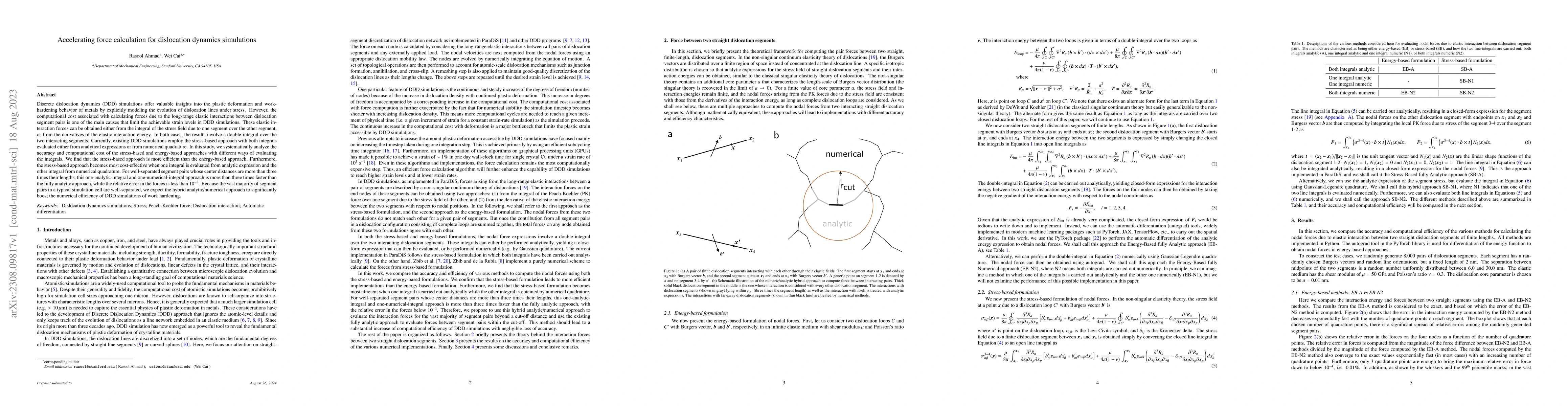 Thumbnail for Accelerating force calculation for dislocation dynamics simulations