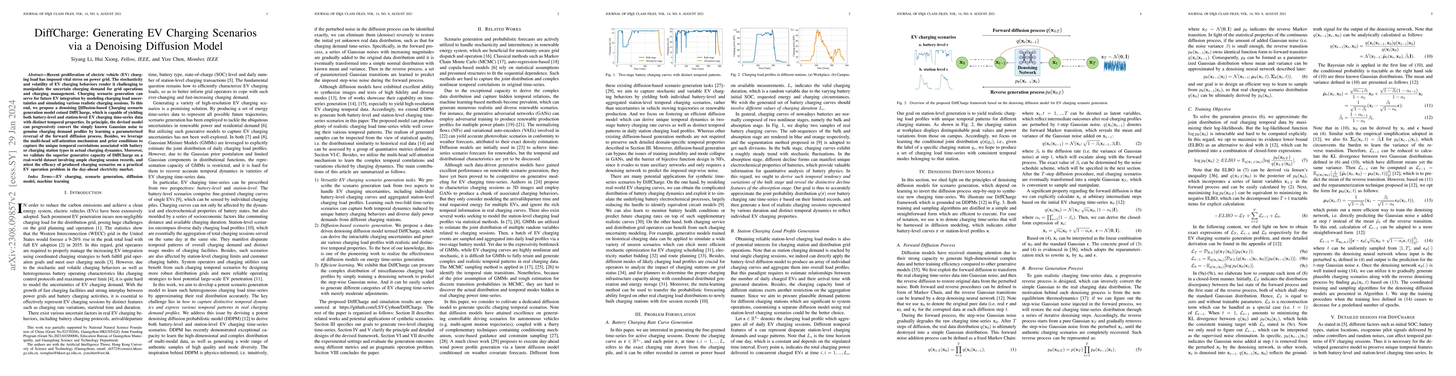 Thumbnail for DiffCharge: Generating EV Charging Scenarios via a Denoising Diffusion
  Model
