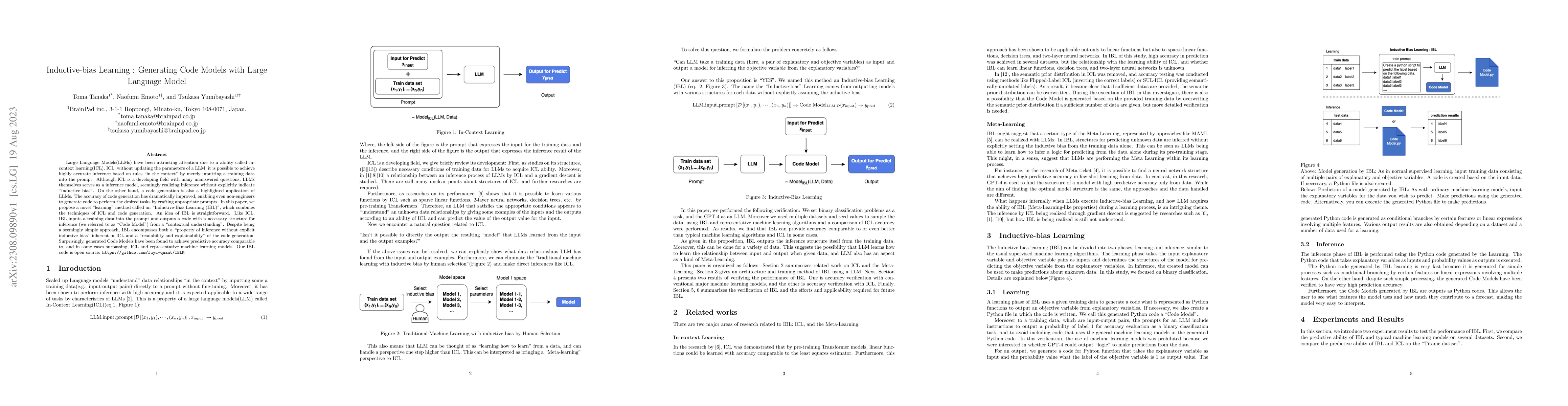 Thumbnail for Inductive-bias Learning: Generating Code Models with Large Language
  Model