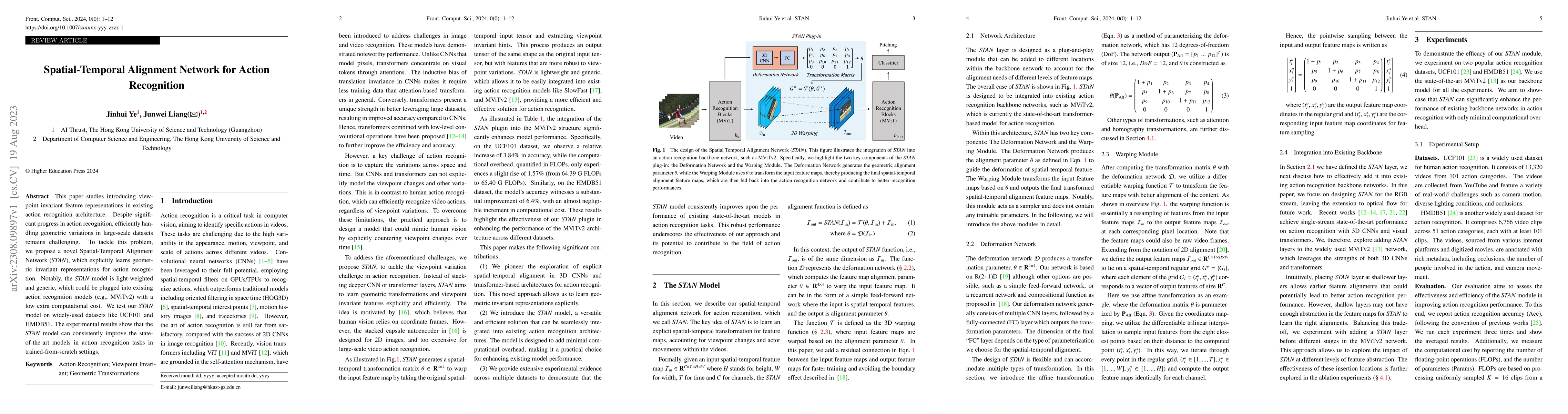 Thumbnail for Spatial-Temporal Alignment Network for Action Recognition