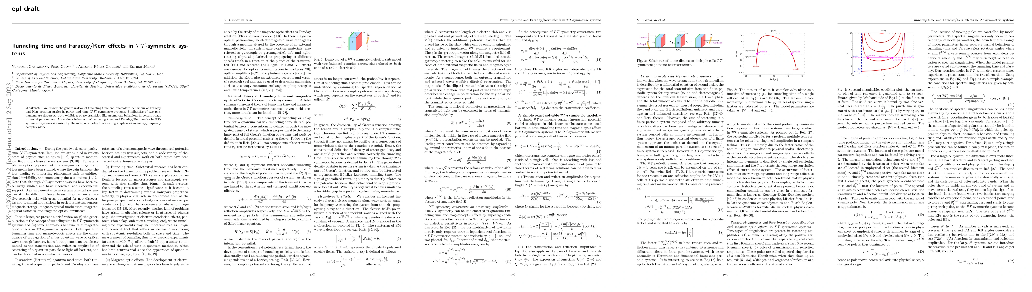 Thumbnail for Tunneling time and Faraday/Kerr effects in $\mathcal{PT}$-symmetric
  systems