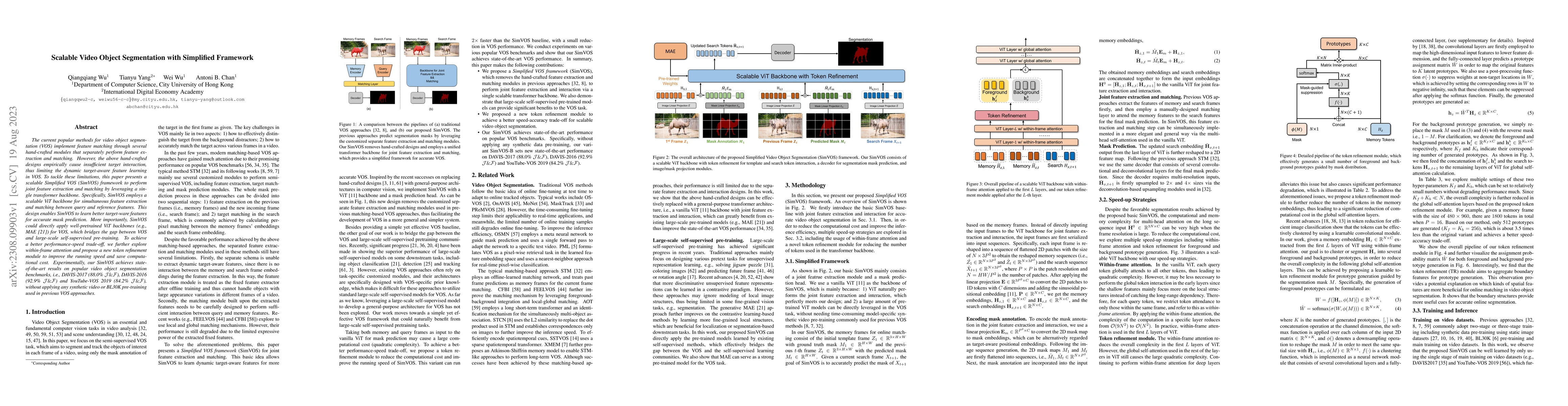 Thumbnail for Scalable Video Object Segmentation with Simplified Framework