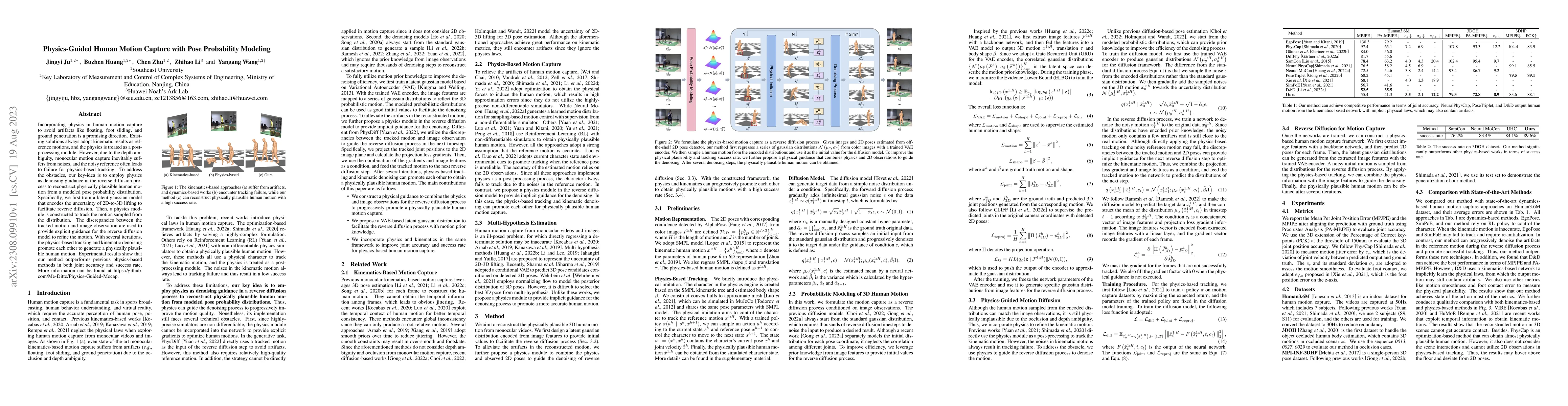 Thumbnail for Physics-Guided Human Motion Capture with Pose Probability Modeling