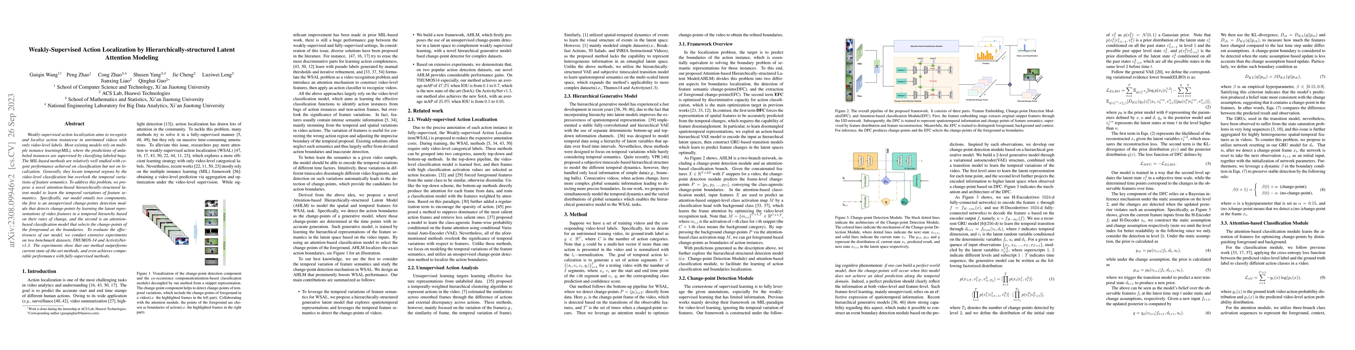 Thumbnail for Weakly-Supervised Action Localization by Hierarchically-structured
  Latent Attention Modeling
