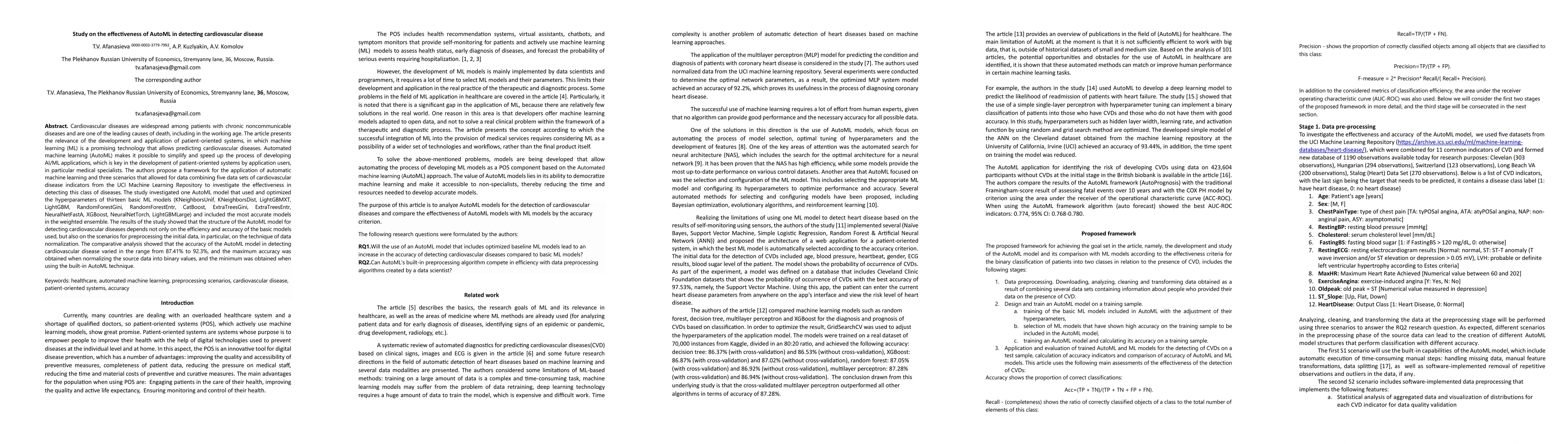 Thumbnail for Study on the effectiveness of AutoML in detecting cardiovascular disease