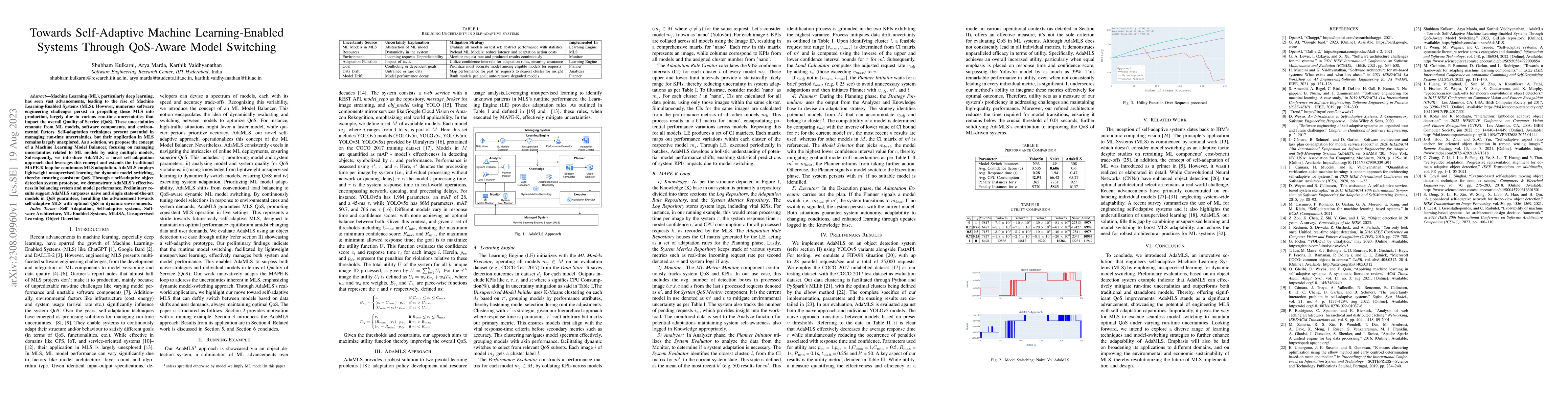 Thumbnail for Towards Self-Adaptive Machine Learning-Enabled Systems Through QoS-Aware
  Model Switching