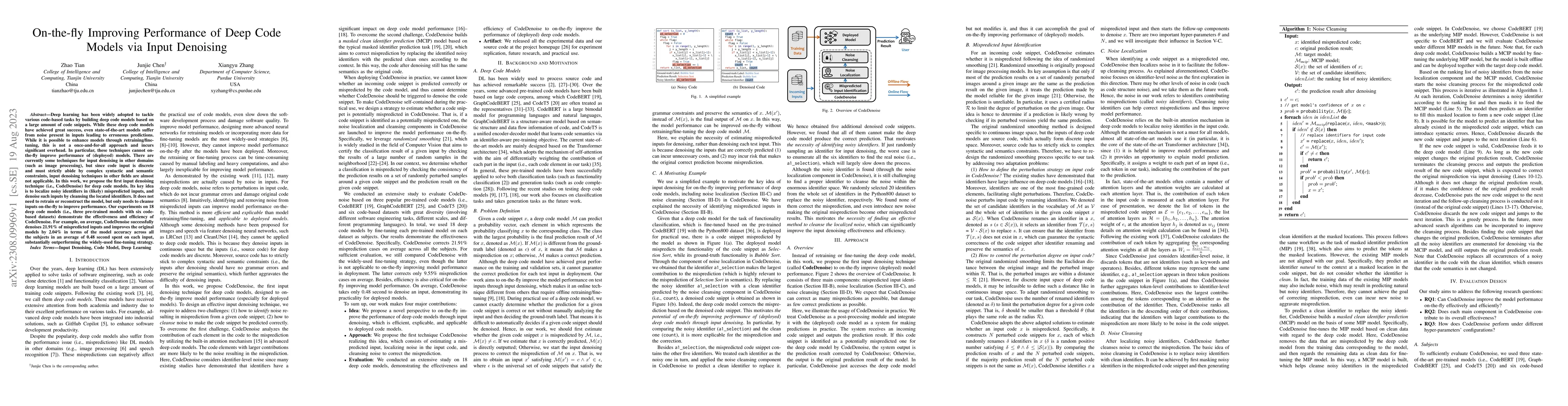 Thumbnail for On-the-fly Improving Performance of Deep Code Models via Input Denoising