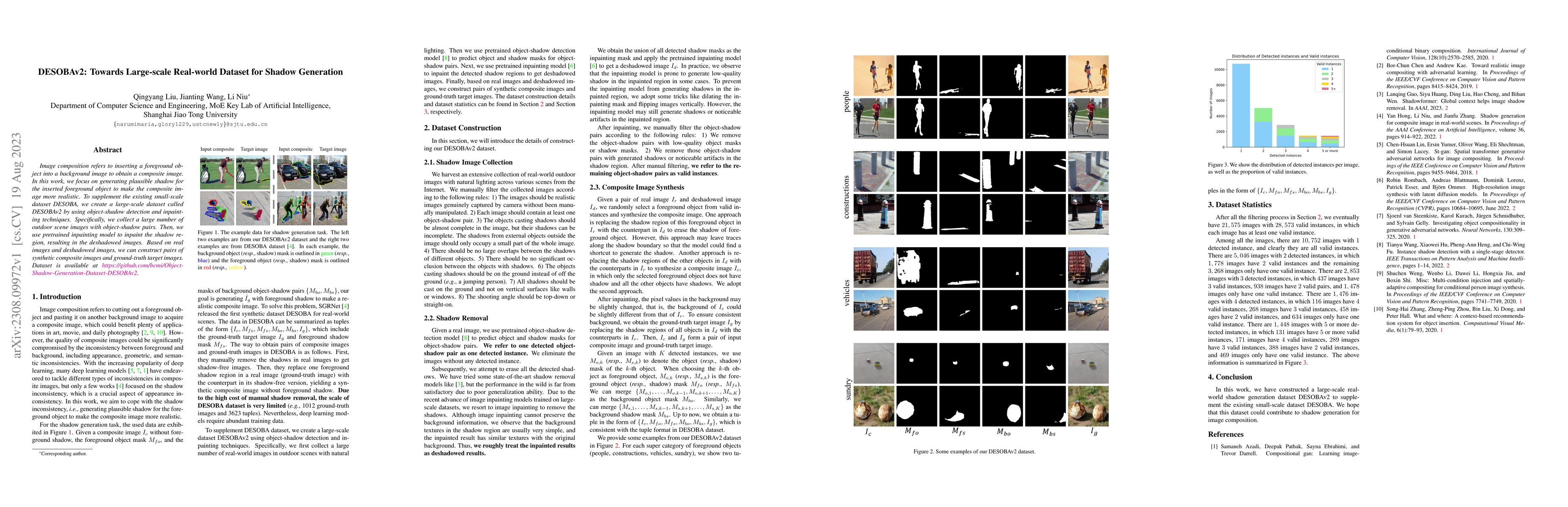 Thumbnail for DESOBAv2: Towards Large-scale Real-world Dataset for Shadow Generation