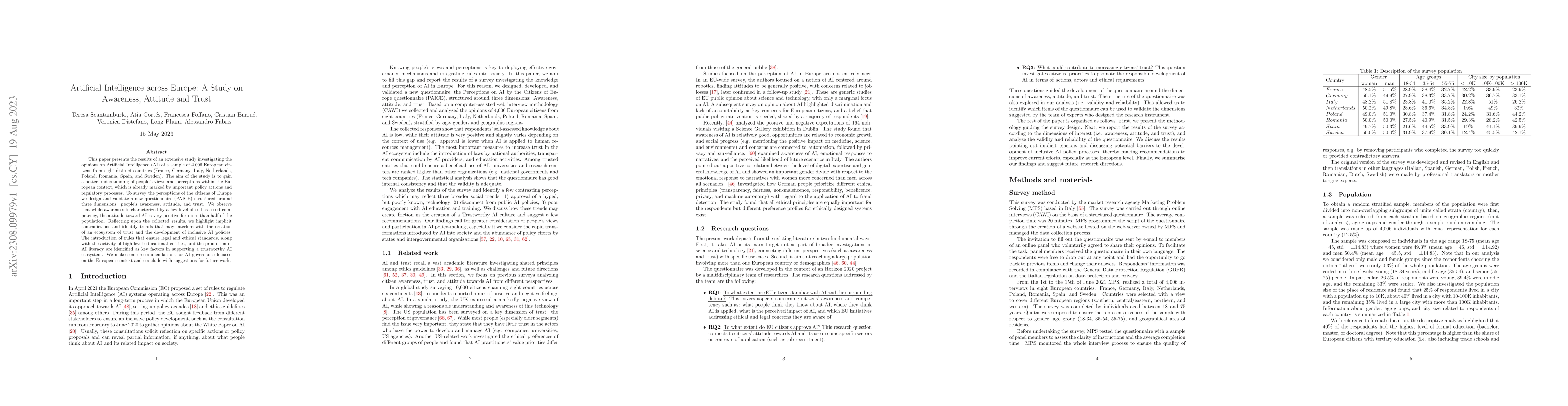 Thumbnail for Artificial Intelligence across Europe: A Study on Awareness, Attitude
  and Trust
