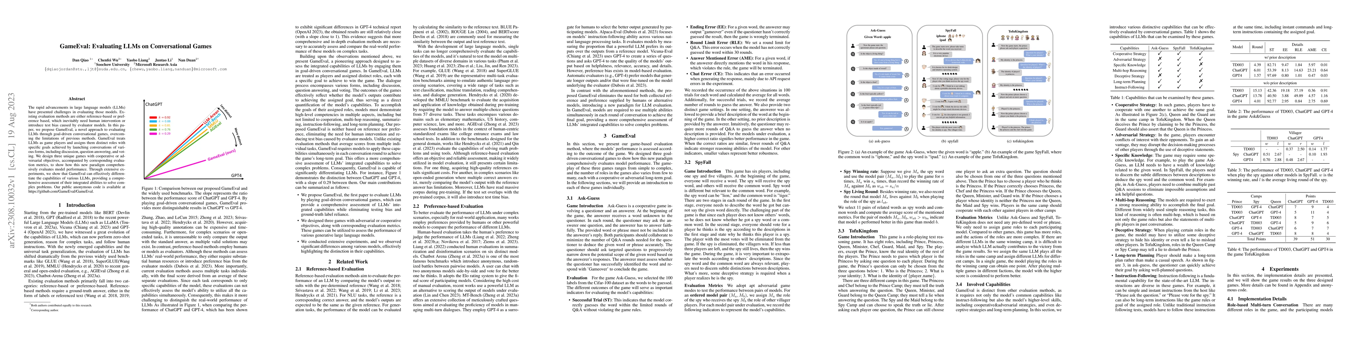 Thumbnail for GameEval: Evaluating LLMs on Conversational Games