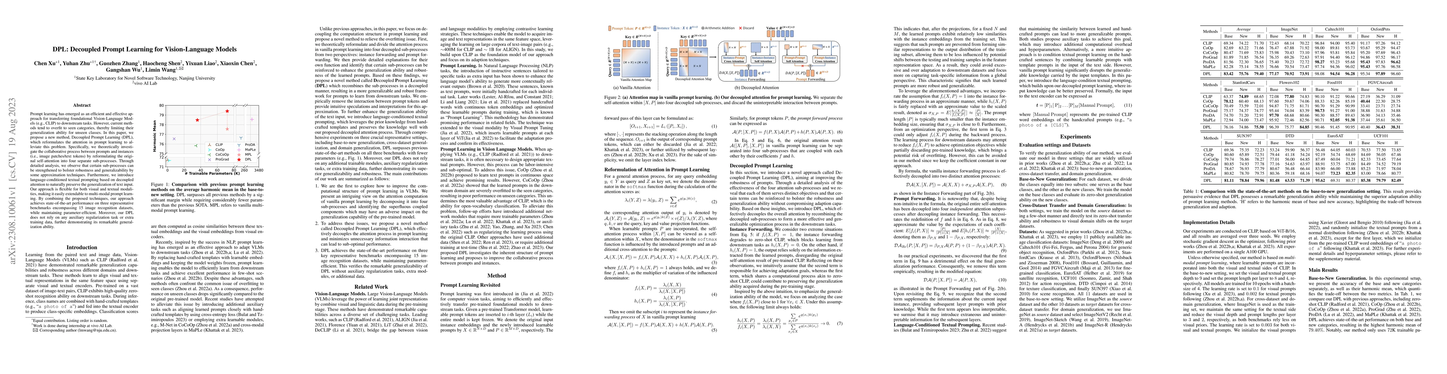 Thumbnail for DPL: Decoupled Prompt Learning for Vision-Language Models