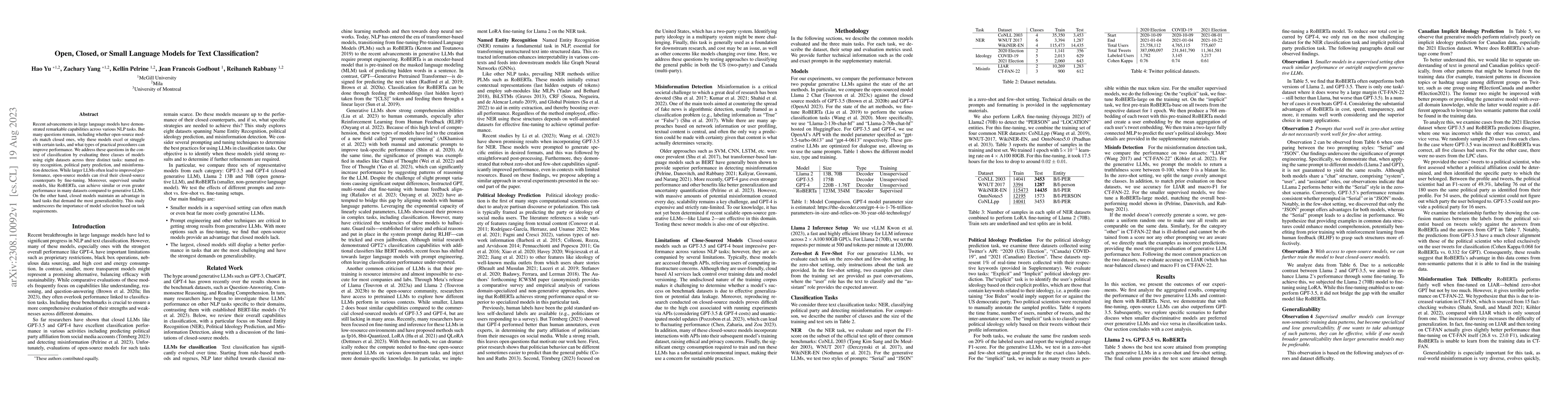 Thumbnail for Open, Closed, or Small Language Models for Text Classification?