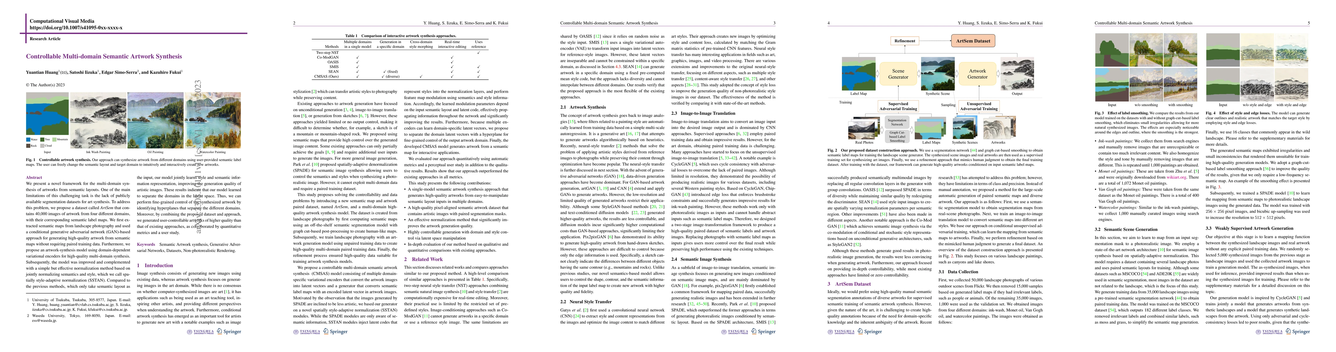 Thumbnail for Controllable Multi-domain Semantic Artwork Synthesis