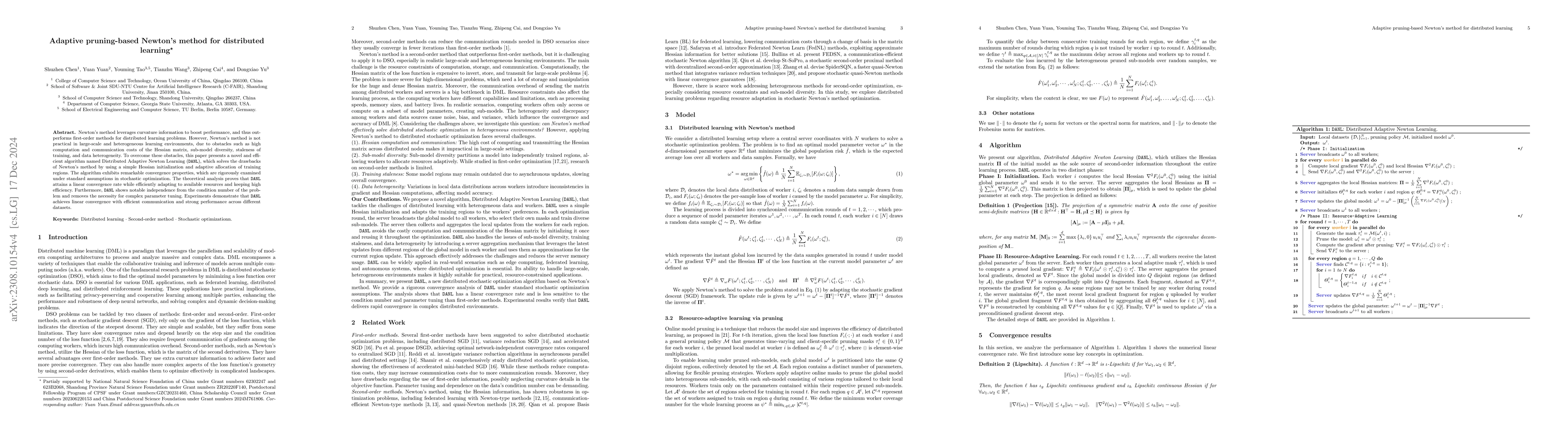 Thumbnail for Resource-Adaptive Newton's Method for Distributed Learning